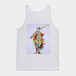 CHARLIE CHAPLIN watercolor portrait .3 Tank Top